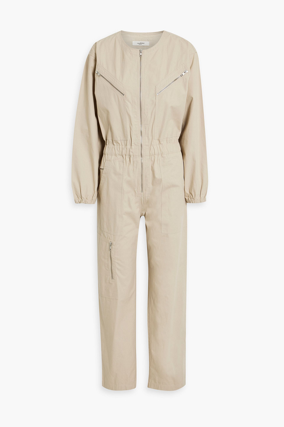 Isabel Marant Étoile Nilaney Cotton-canvas Jumpsuit In Beige