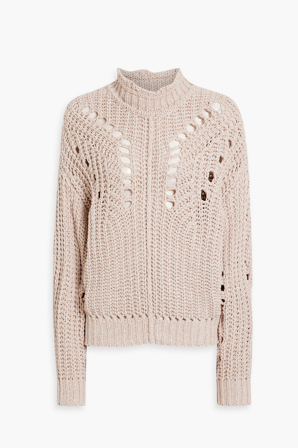 ISABEL MARANT ÉTOILE JARREN OPEN-KNIT TURTLENECK SWEATER
