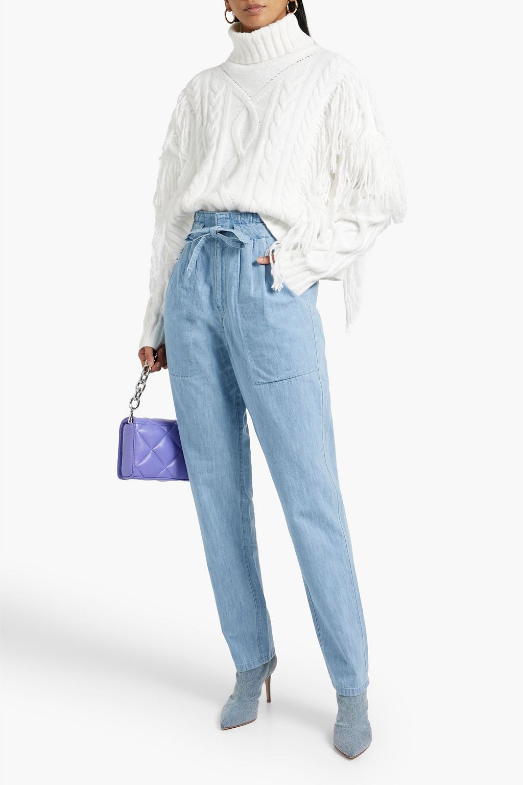 MARANT ÉTOILE Muardo belted denim tapered jeans