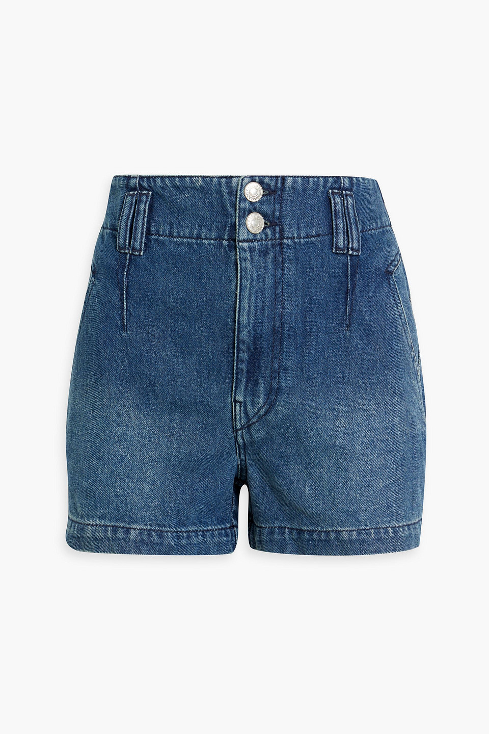 Marant Etoile Tihiana Denim Shorts In Mid Denim