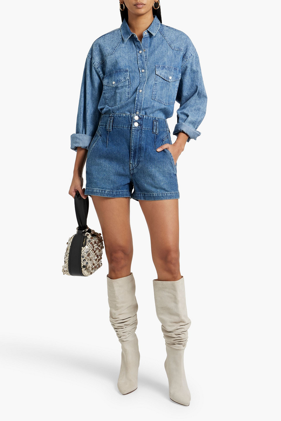 ISABEL MARANT ÉTOILE TIHIANA DENIM SHORTS