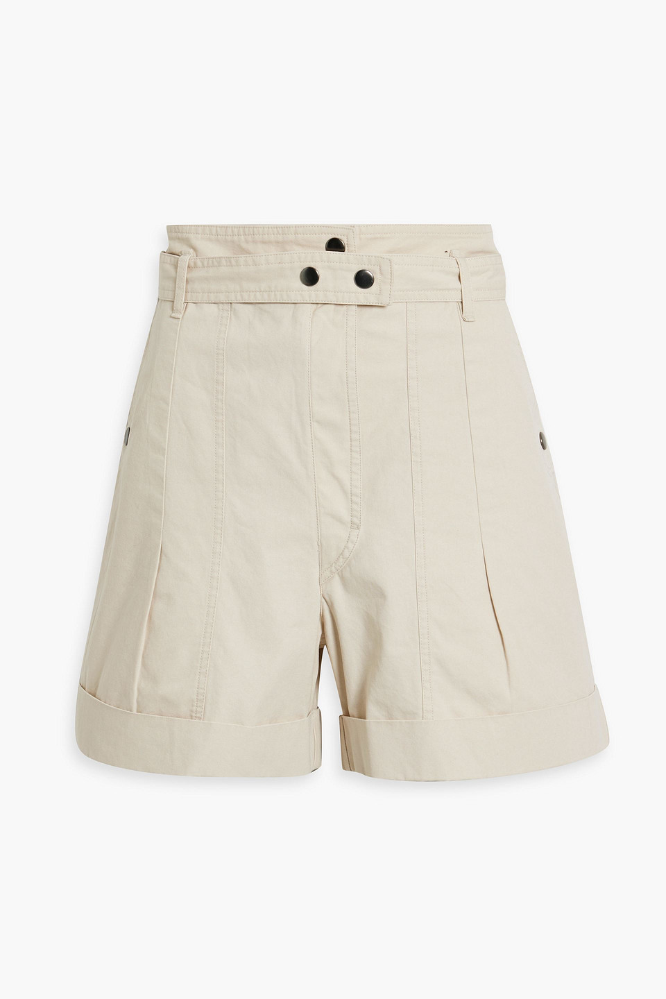 Marant Etoile Roscoe Cotton-canvas Shorts In Beige