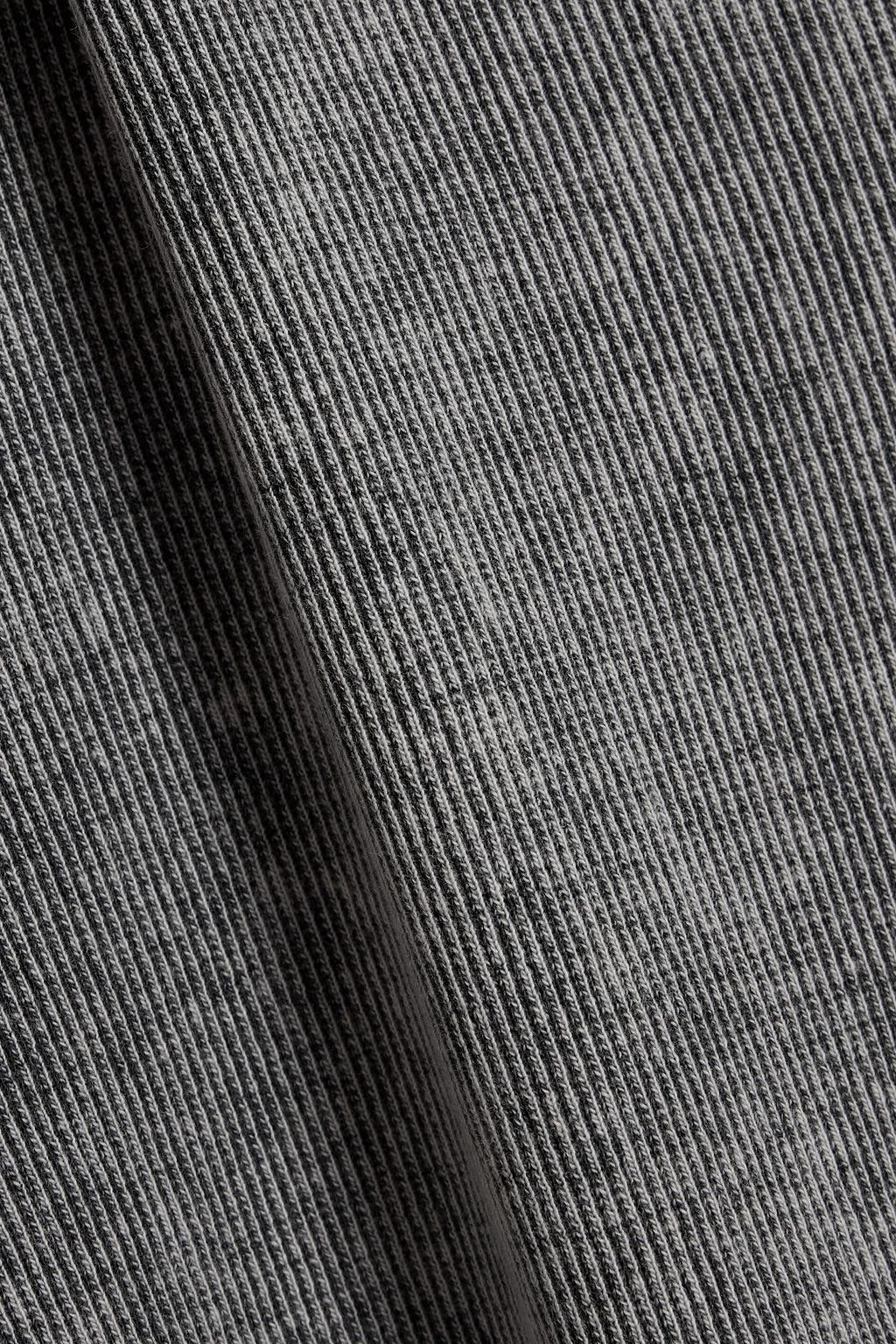 RE/DONE BY HANES Ribbed stretch-cotton jersey maxi dress