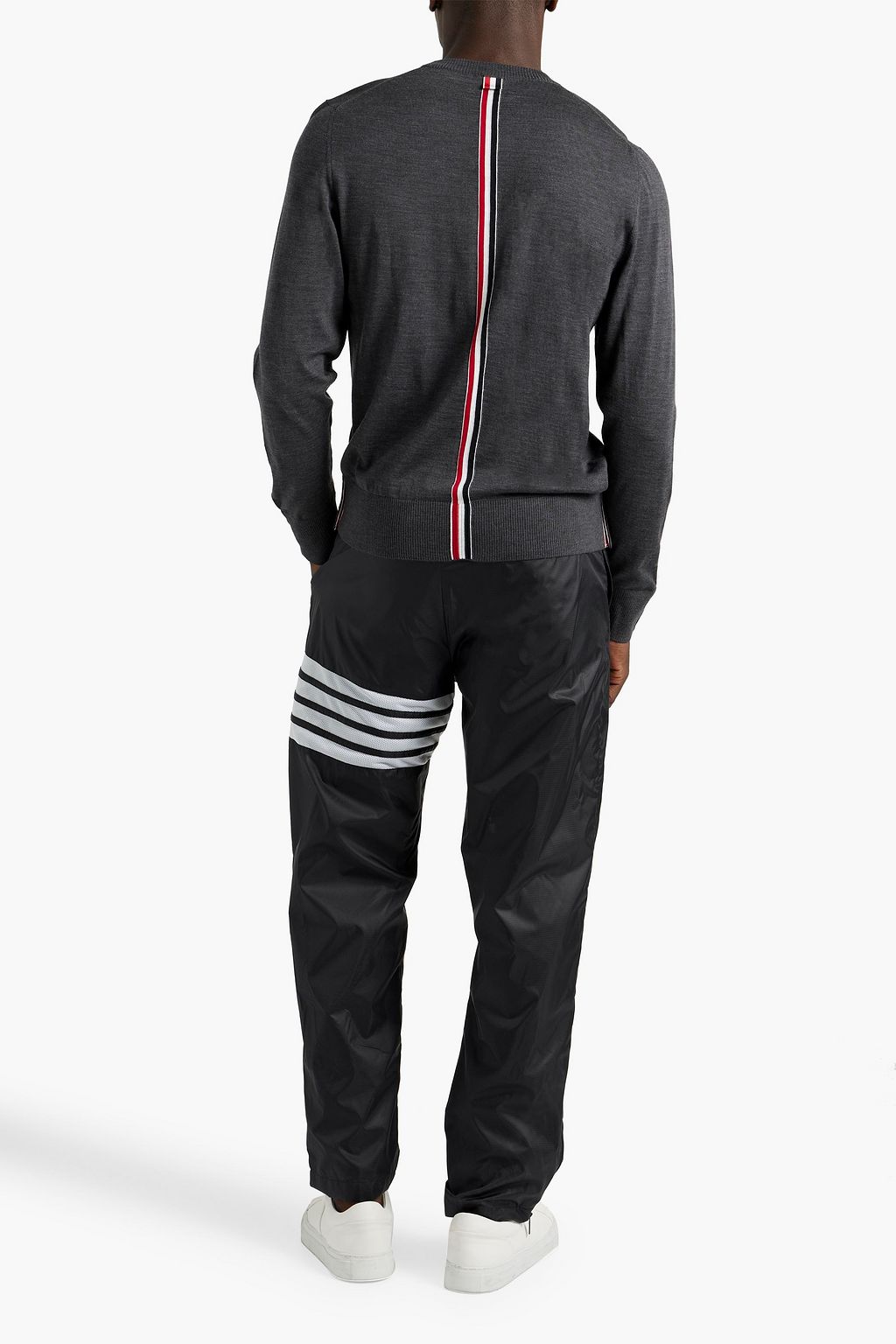 THOM BROWNE Striped ripstop track pants