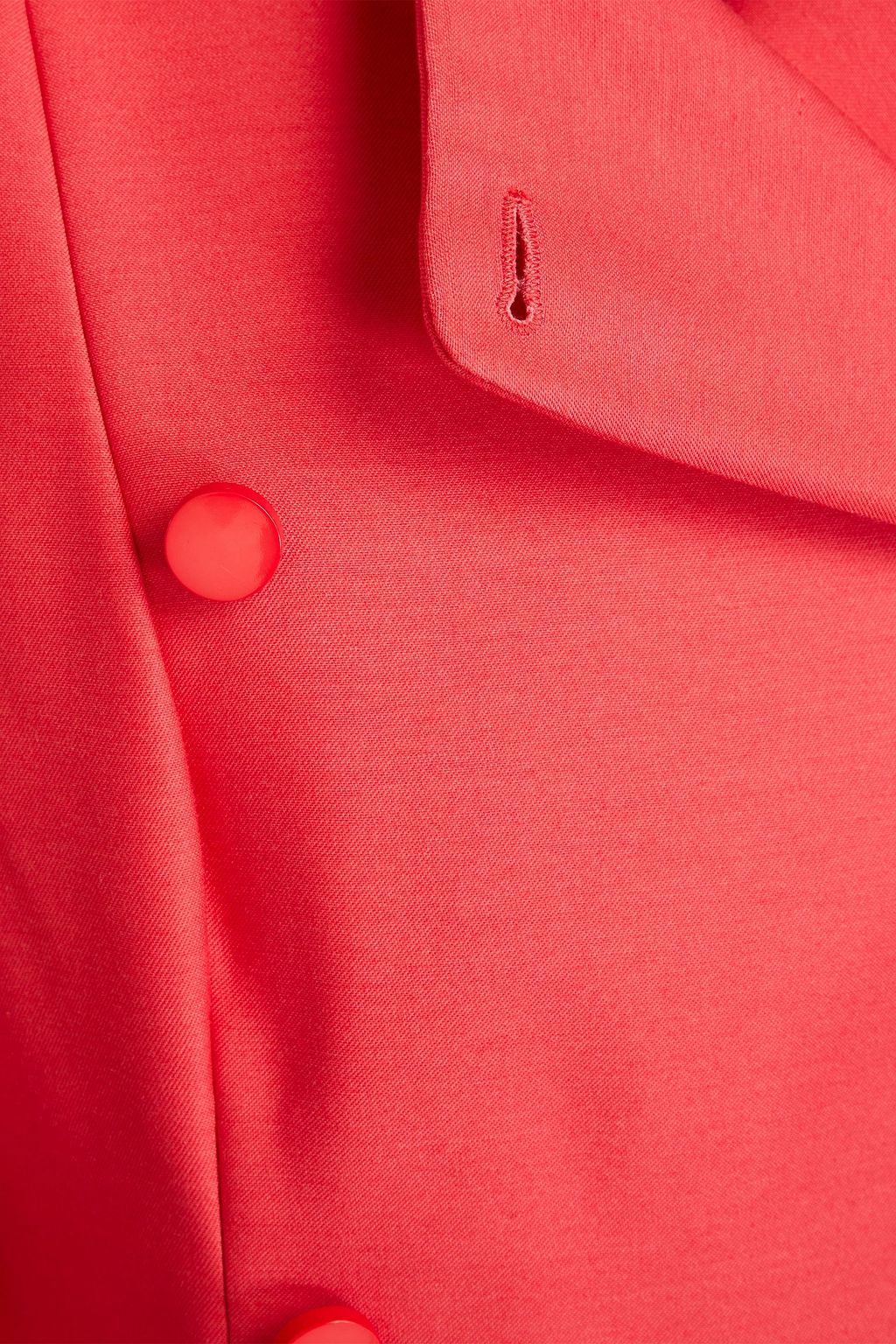 VALENTINO GARAVANI Pleated wool and silk-blend twill coat