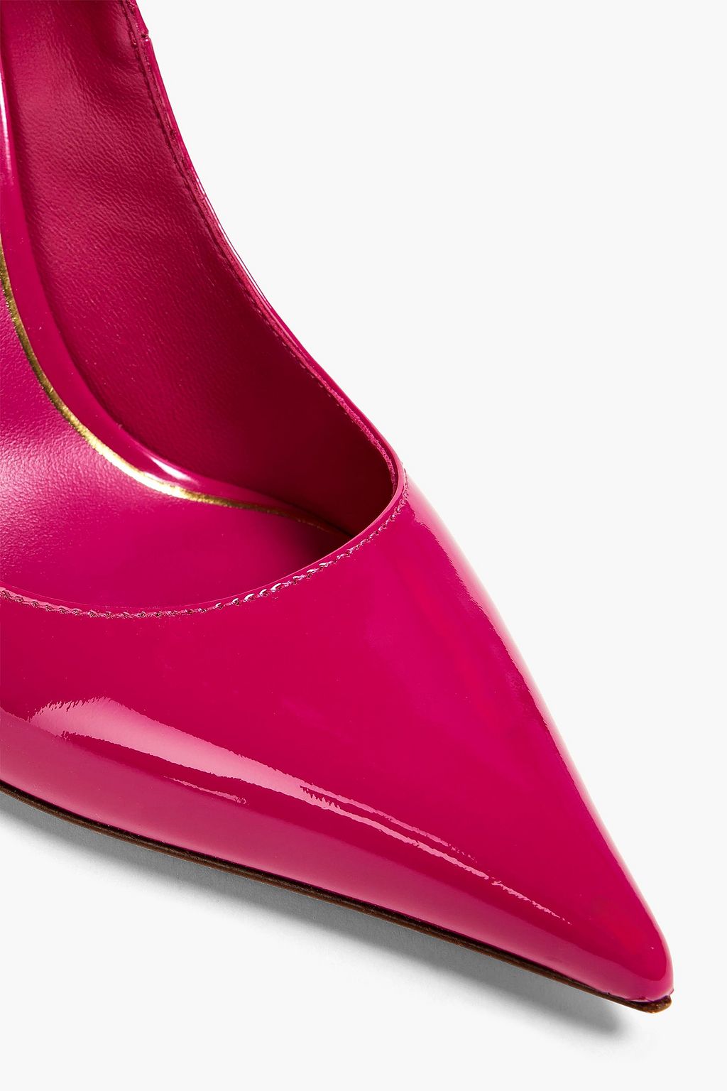 VALENTINO GARAVANI Tan-go patent-leather pumps