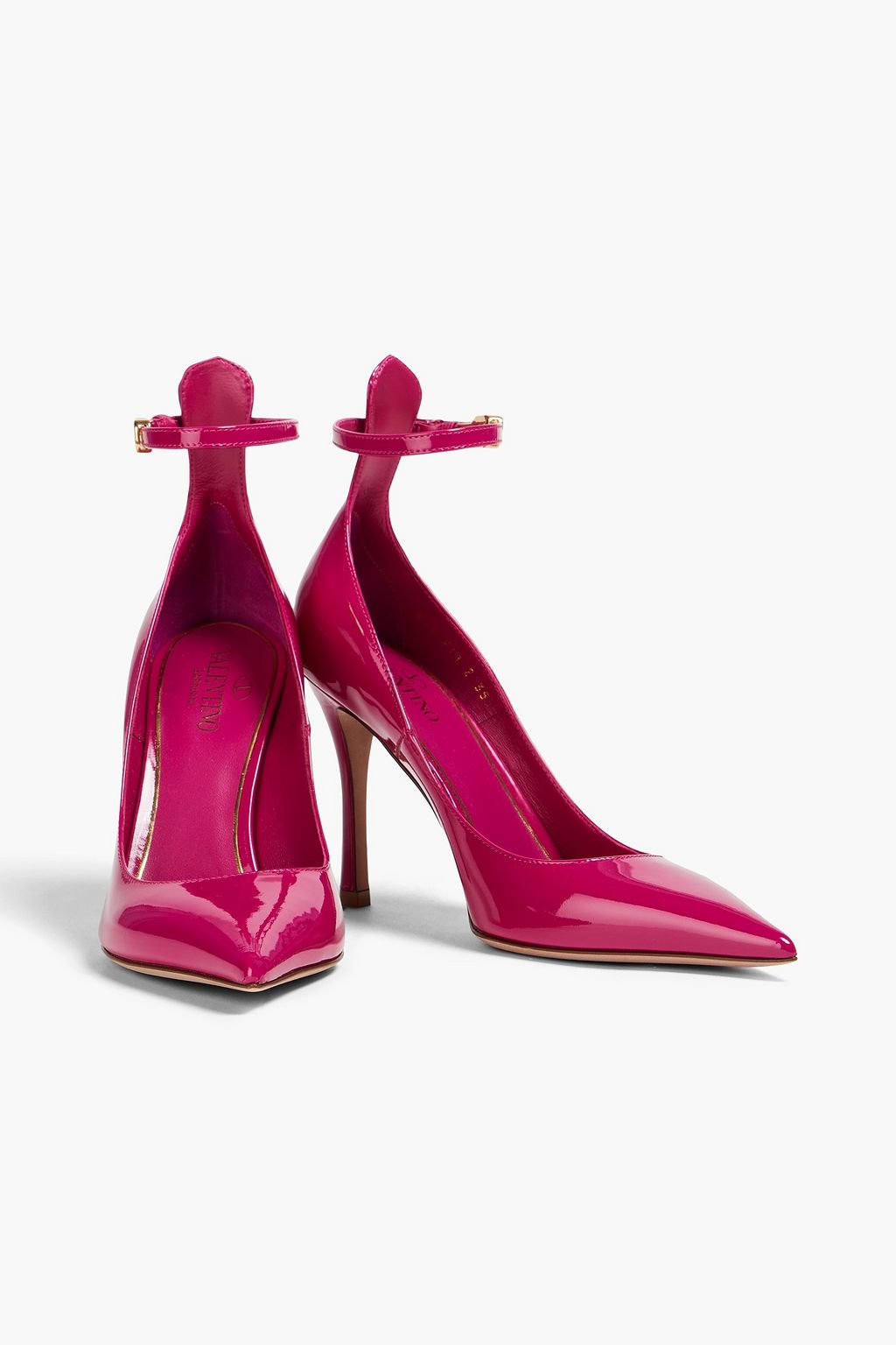 VALENTINO GARAVANI Tan-go patent-leather pumps