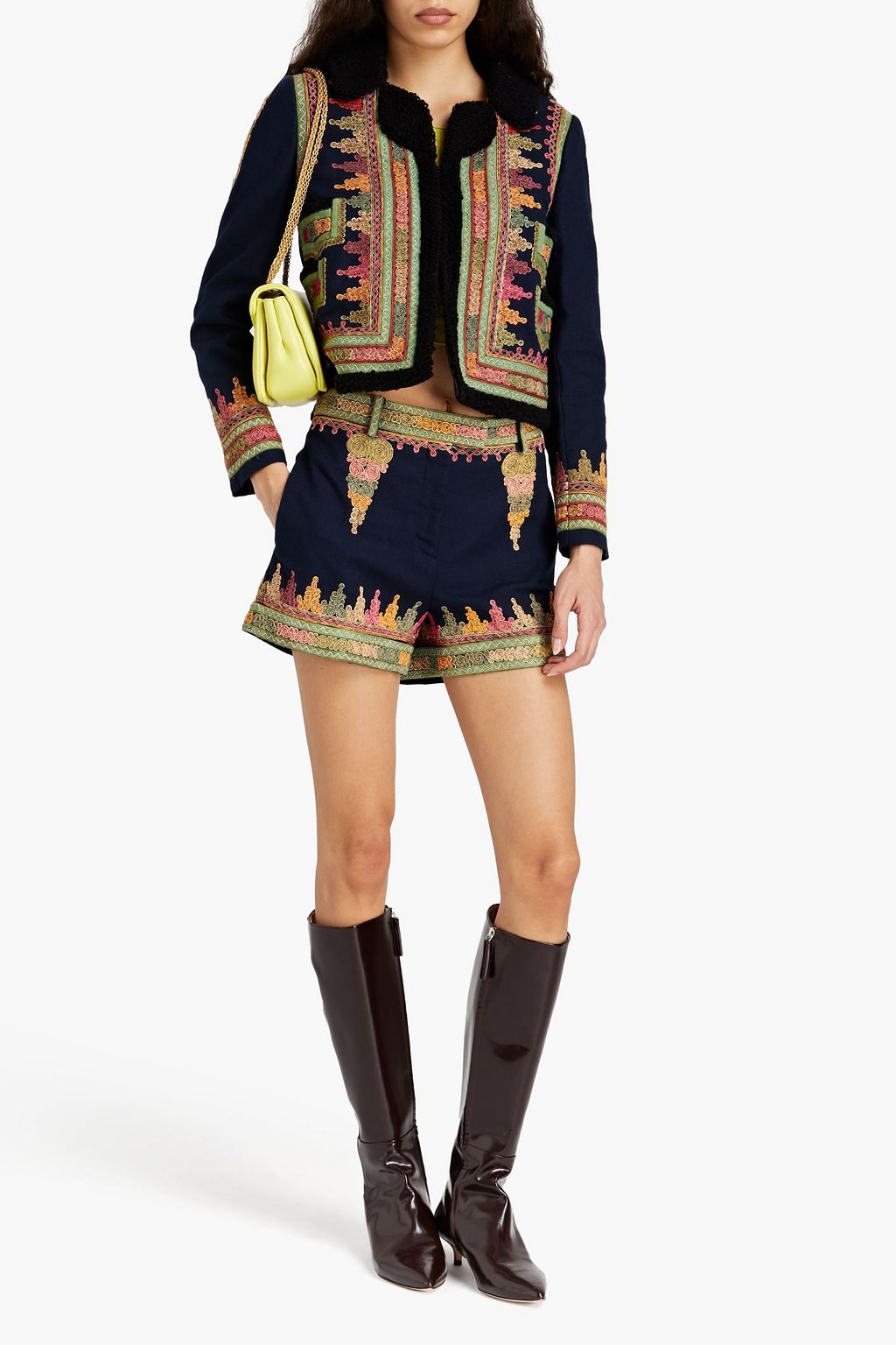 VALENTINO GARAVANI Embroidered cotton jacket
