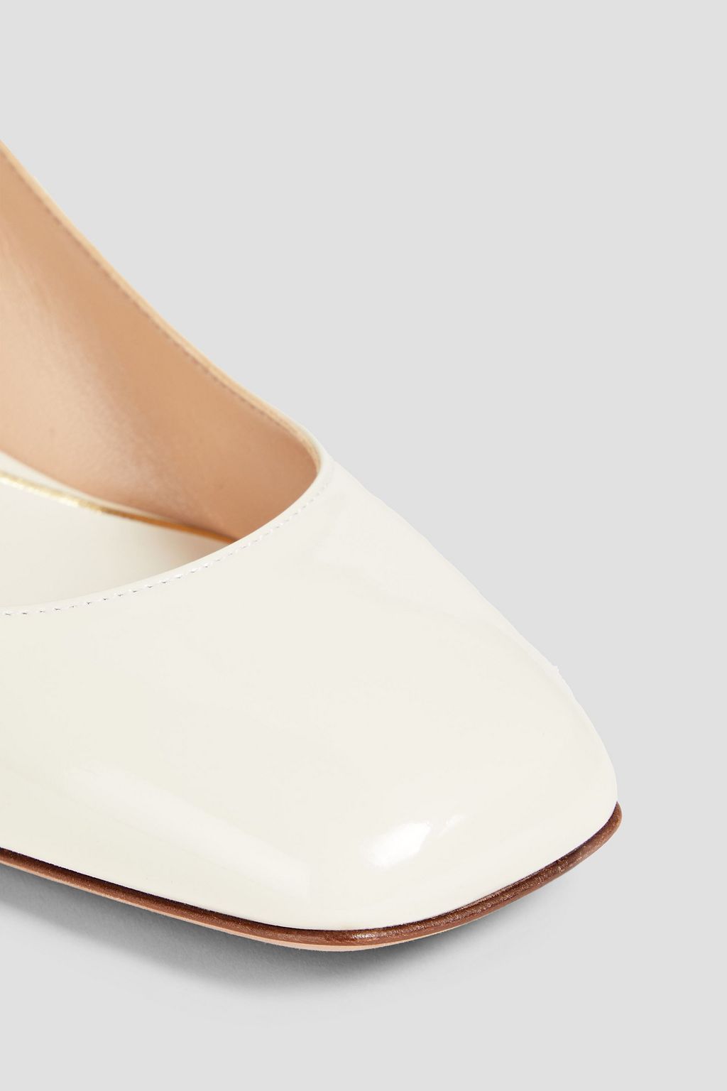 VALENTINO GARAVANI Tan-Go patent-leather pumps