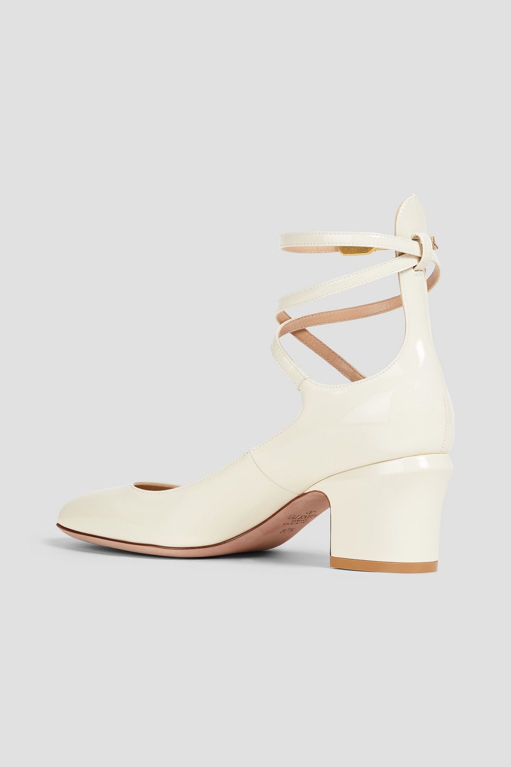VALENTINO GARAVANI Tan-Go patent-leather pumps