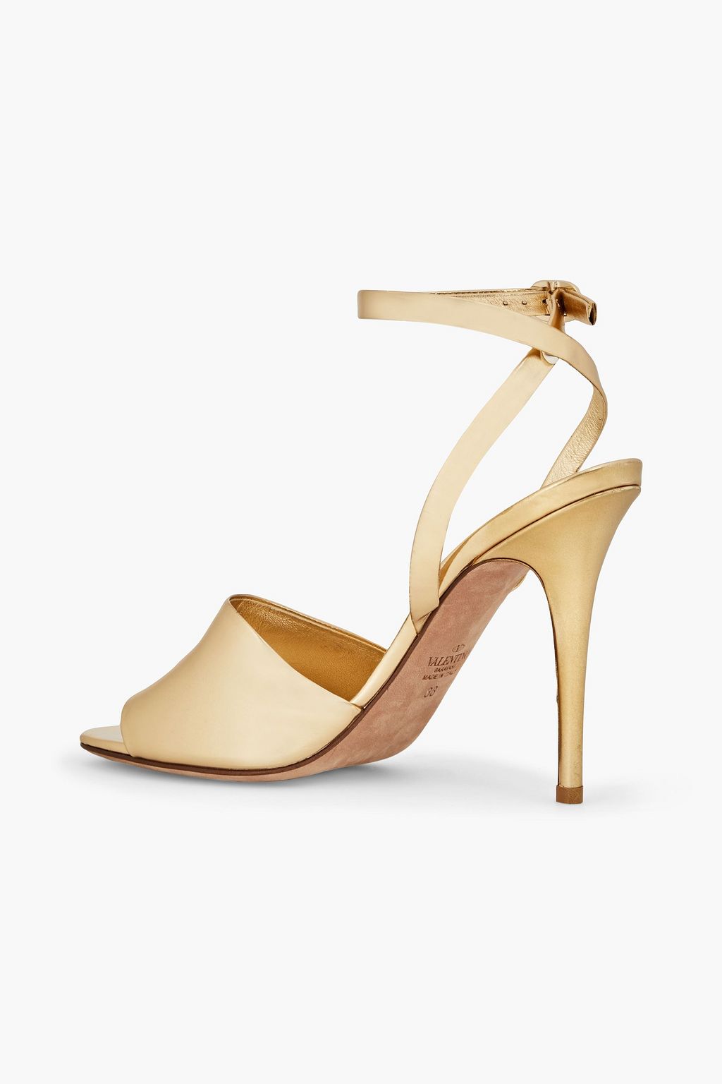 VALENTINO GARAVANI Metallic leather sandals