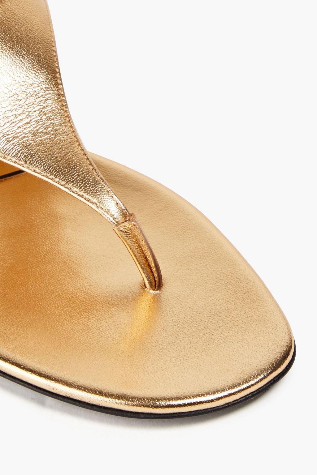 VALENTINO GARAVANI VLOGO Signature metallic leather sandals