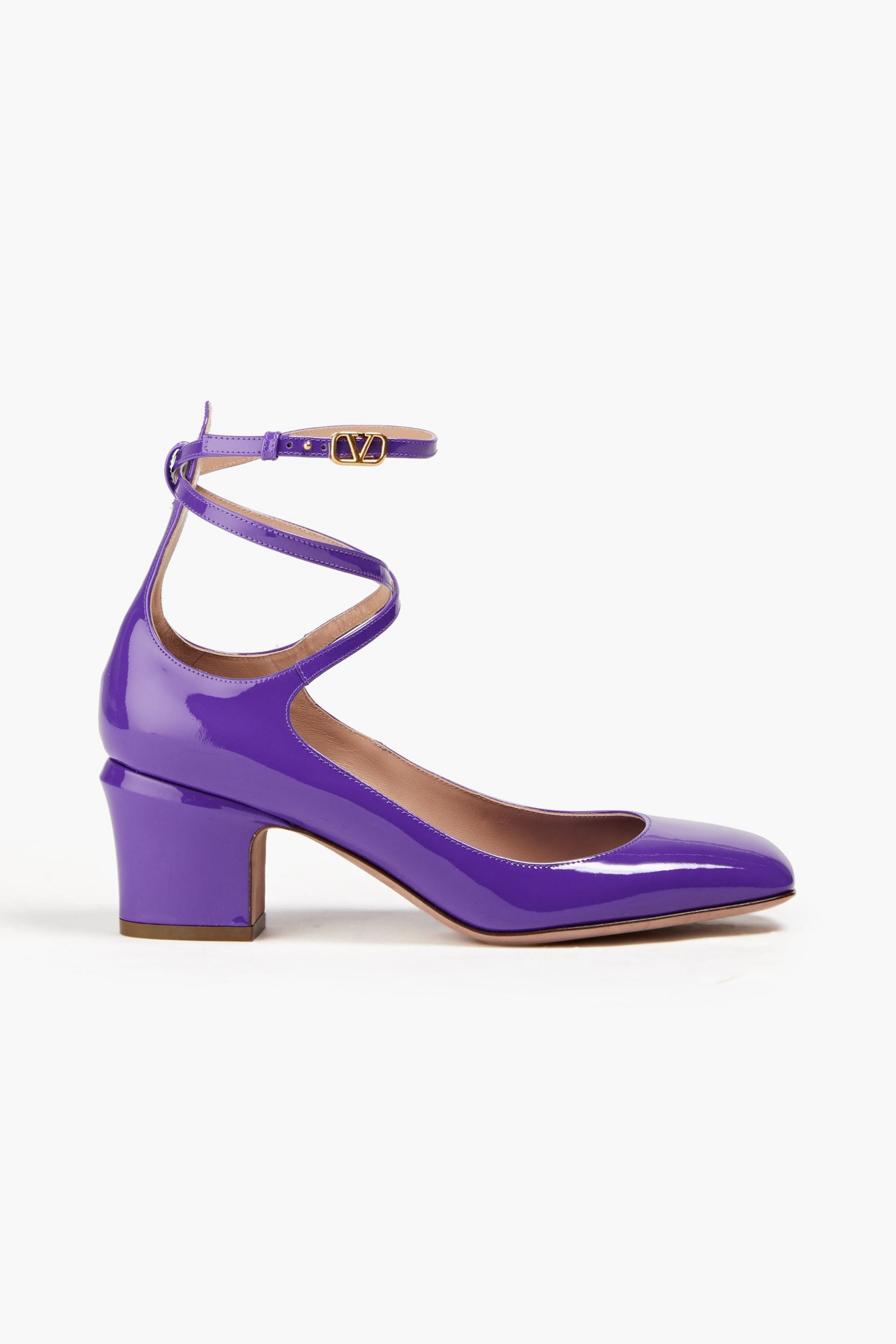 Valentino Garavani Tan-Go patent-leather pumps