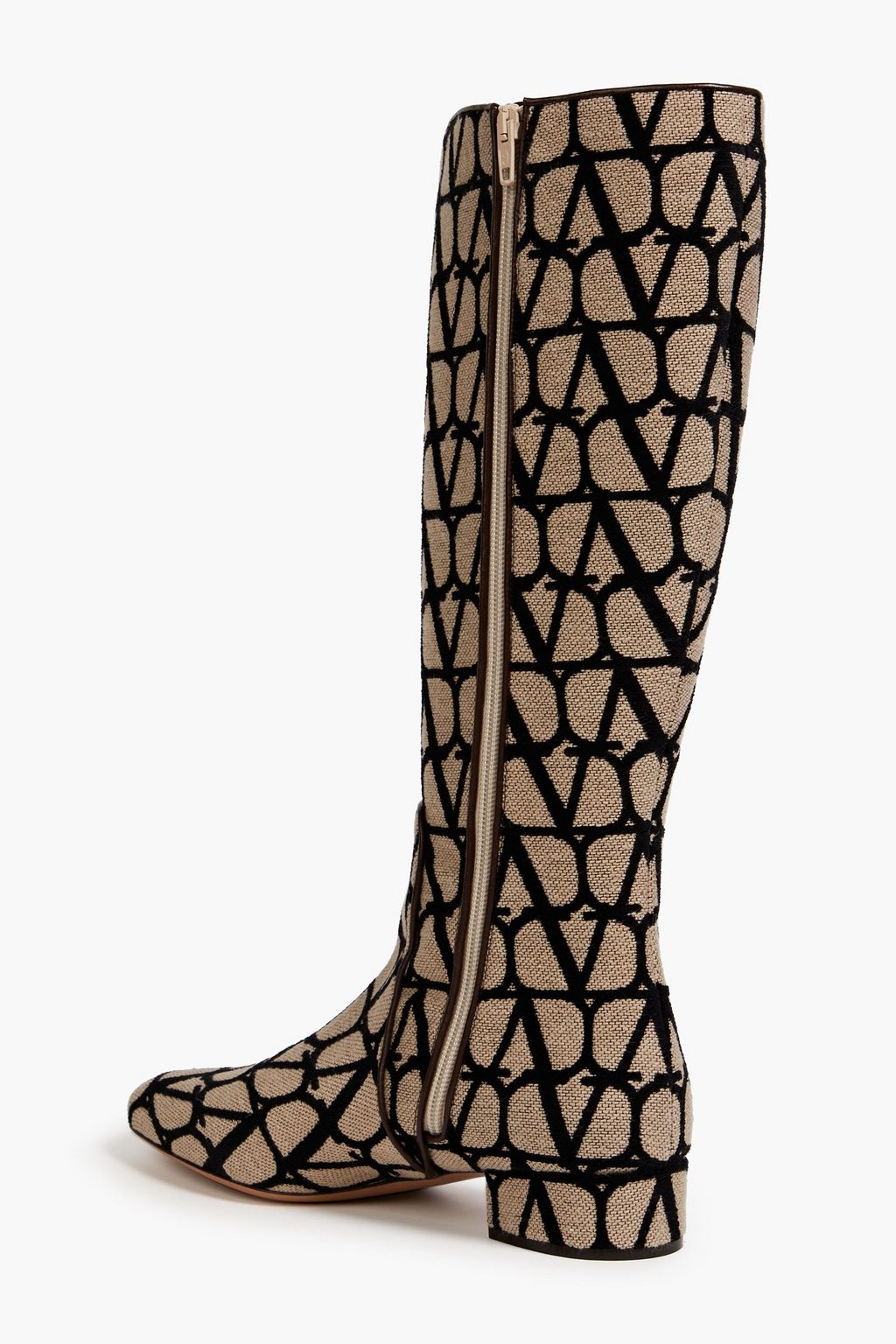 VALENTINO GARAVANI VLOGO jacquard knee boots