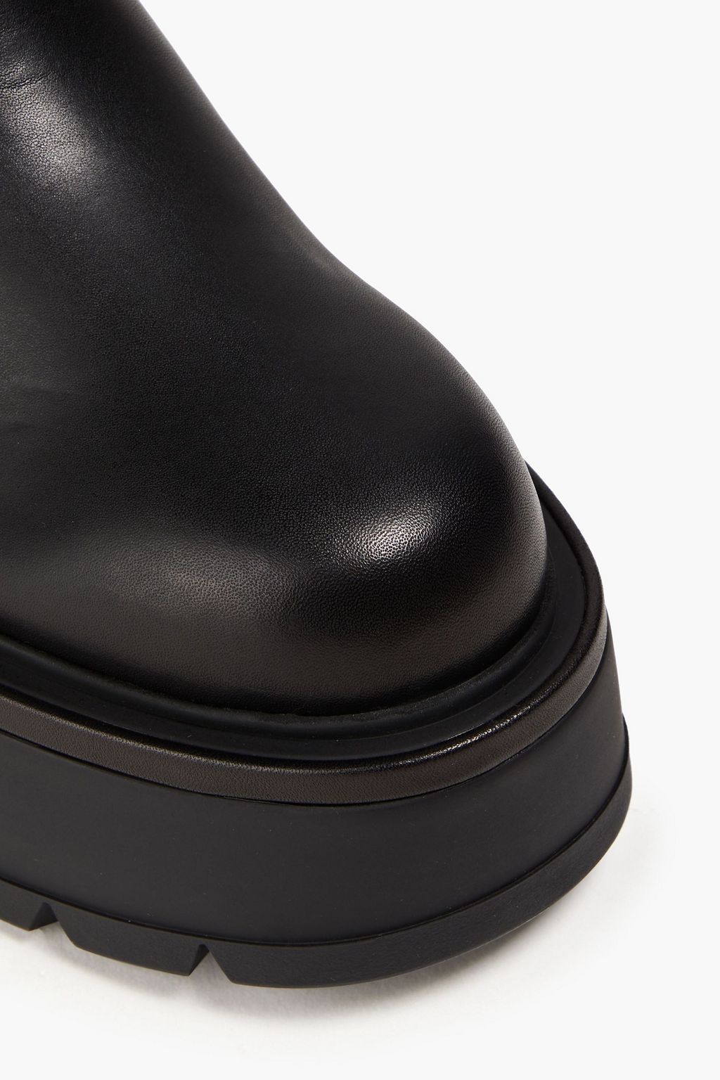 VALENTINO GARAVANI Uniqueform leather platform Chelsea boots