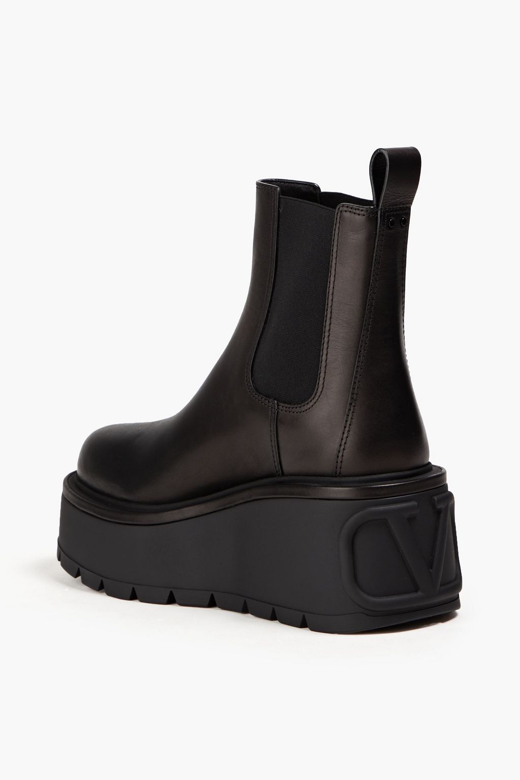 VALENTINO GARAVANI Uniqueform leather platform Chelsea boots