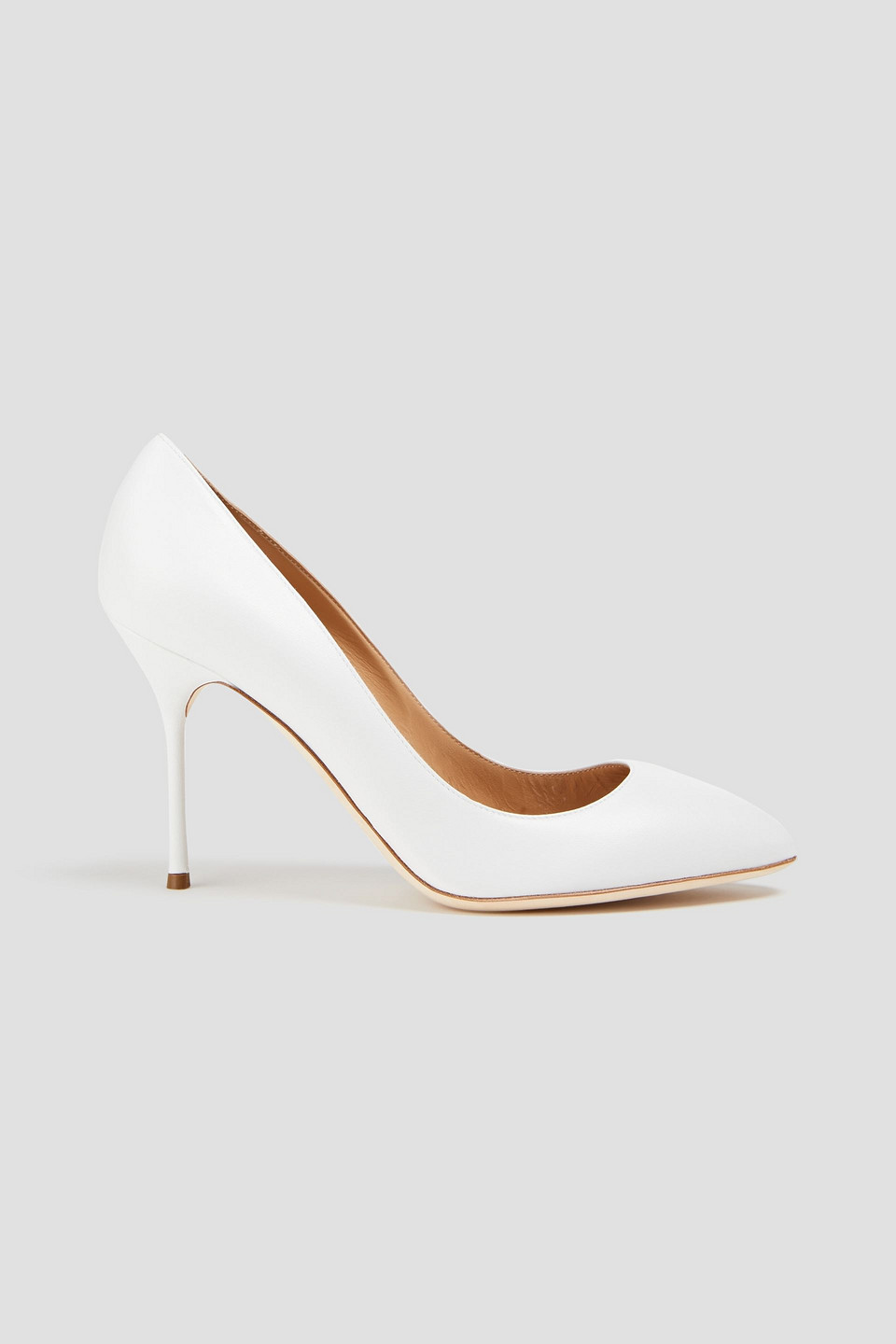 SERGIO ROSSI CHICHI LEATHER PUMPS