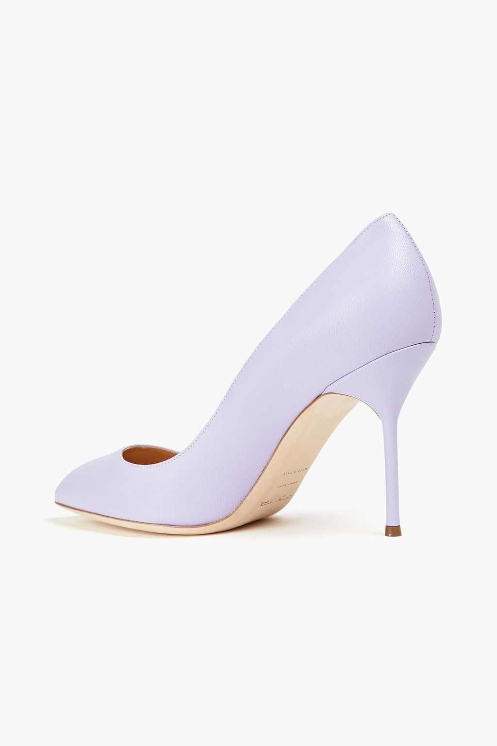 SERGIO ROSSI Textured-leather pumps