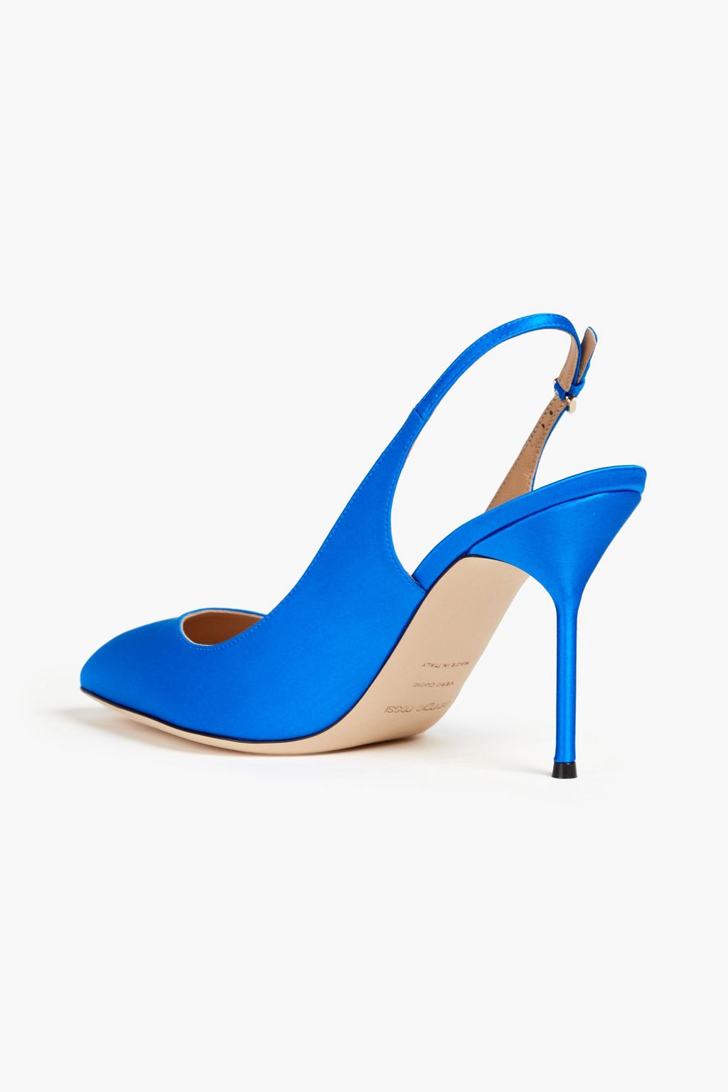 SERGIO ROSSI Chichi satin slingback pumps