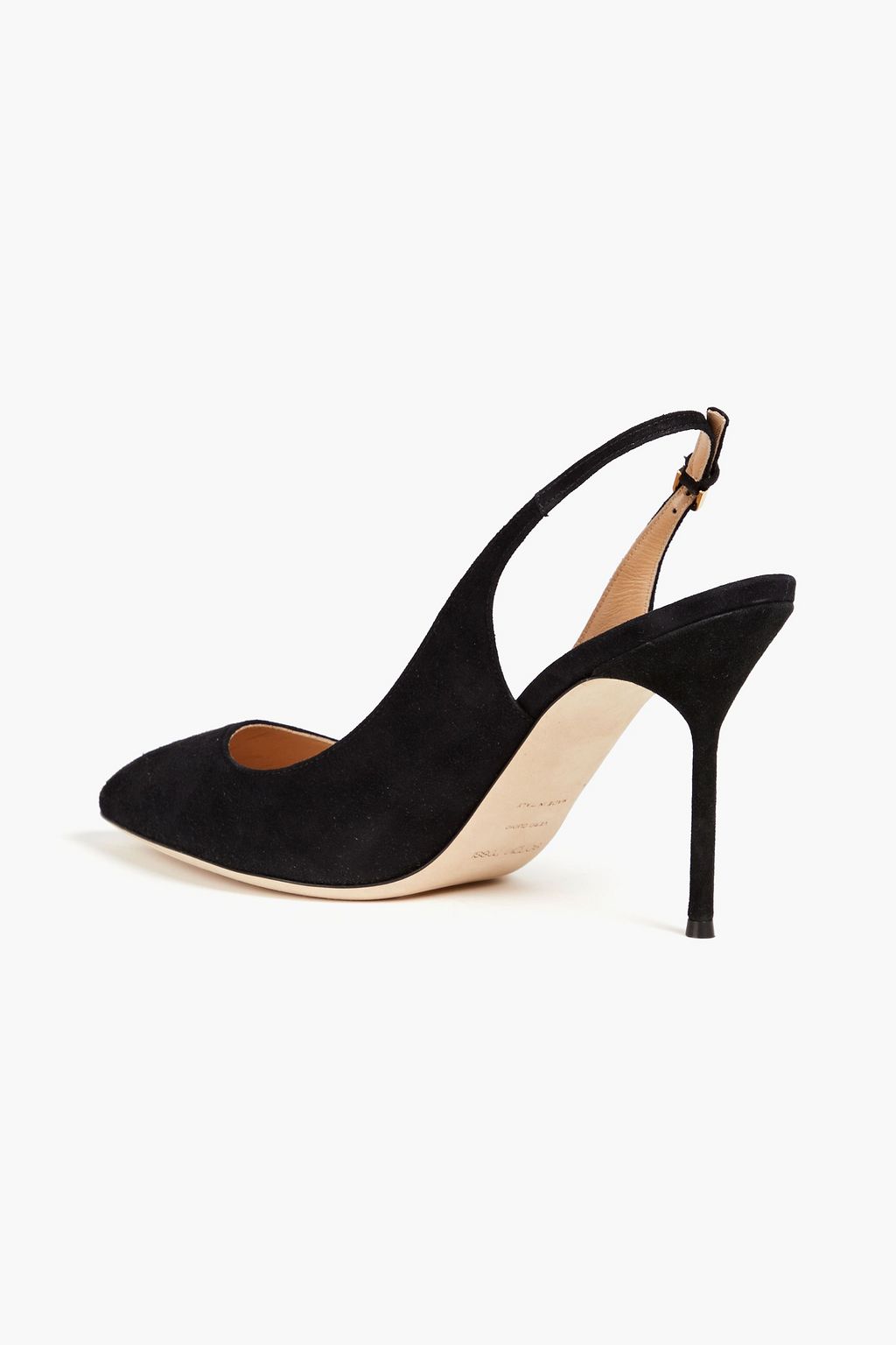 SERGIO ROSSI Chichi suede slingback pumps | THE OUTNET