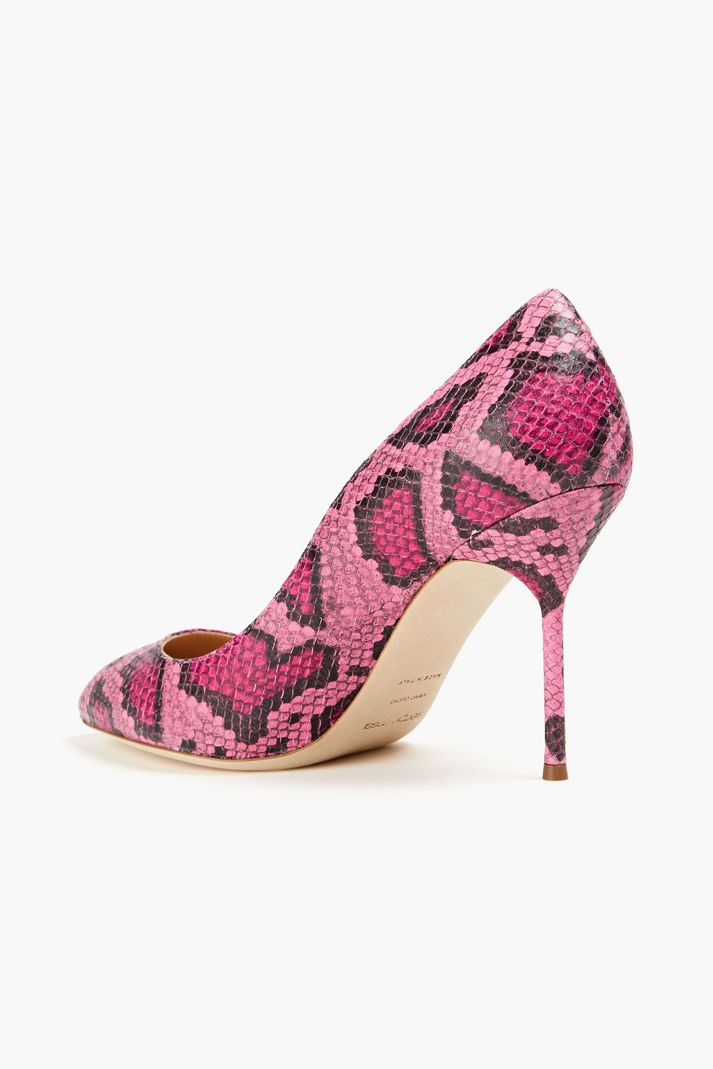 SERGIO ROSSI Chichi snake-effect leather pumps
