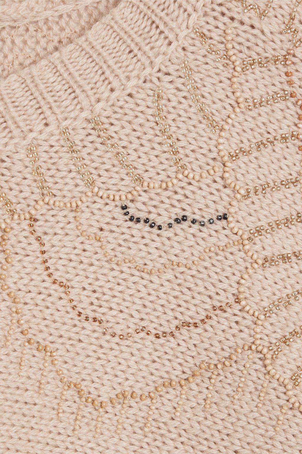 VALENTINO GARAVANI Bead-embellished cashmere shrug