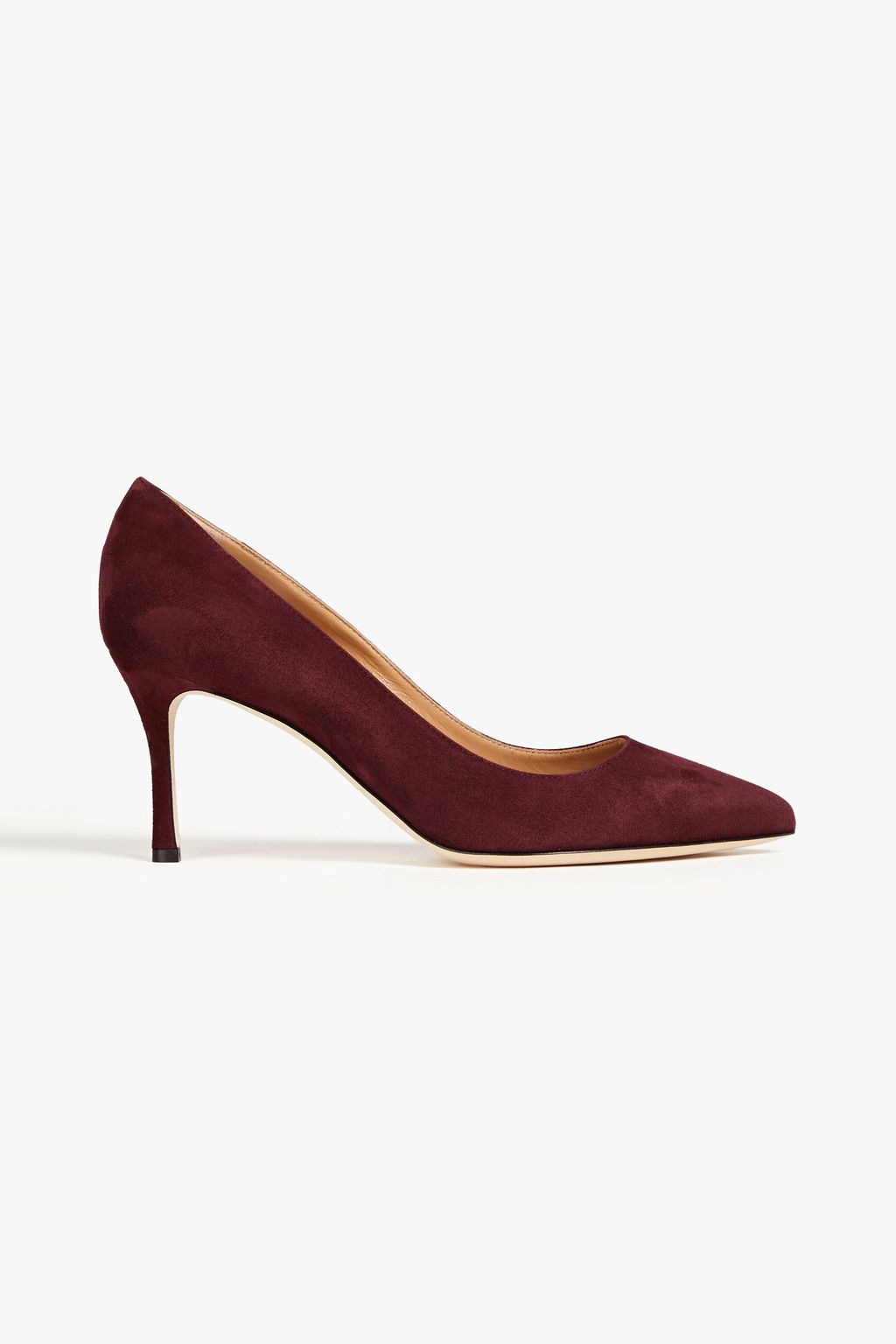 Burgundy sales suede heels