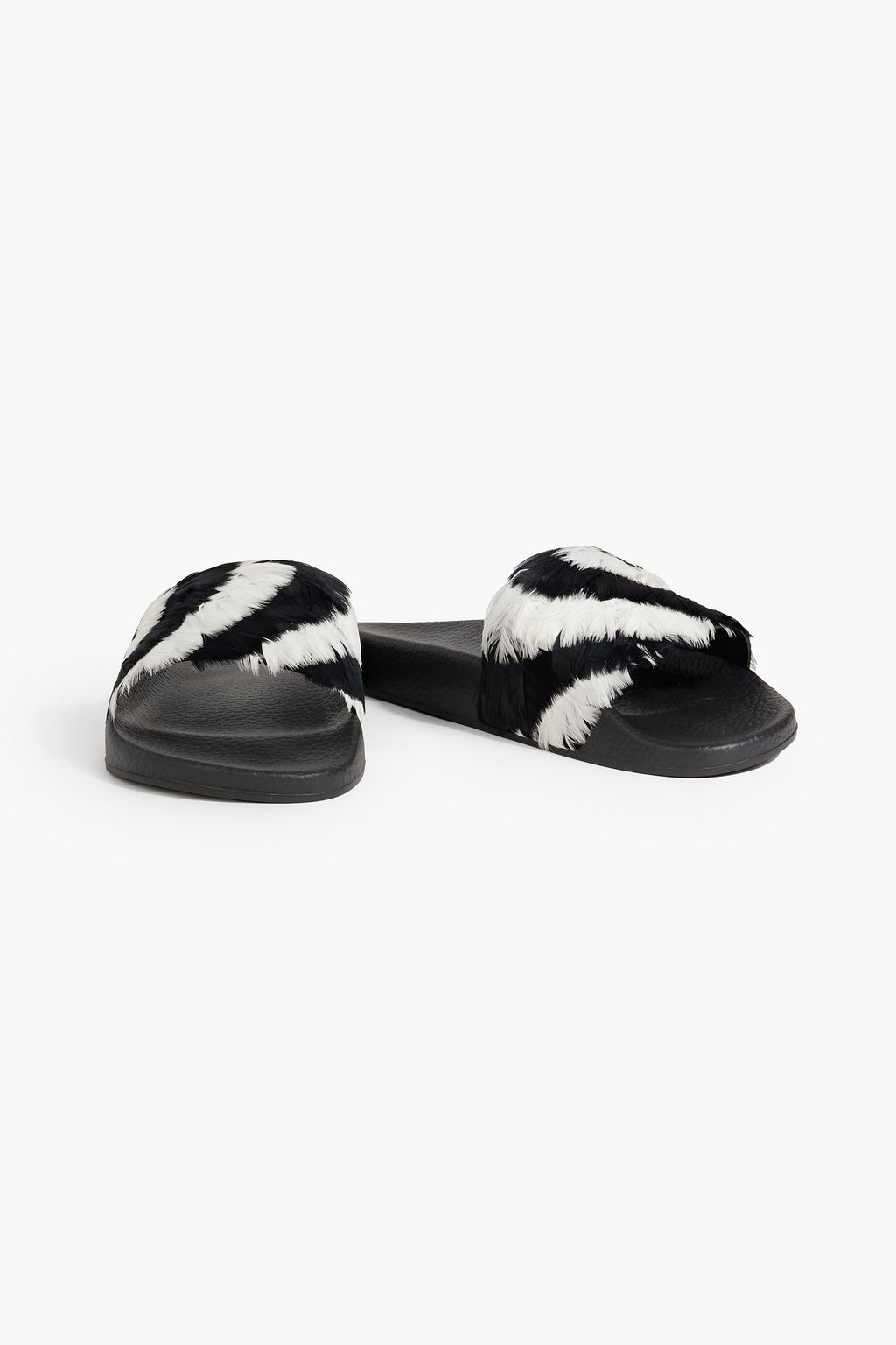 VALENTINO GARAVANI Feather slides