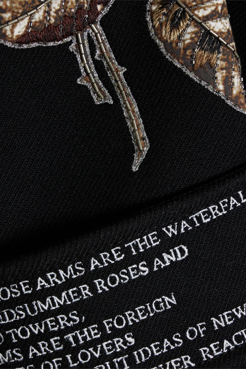 VALENTINO GARAVANI Double-breasted embellished wool-felt coat