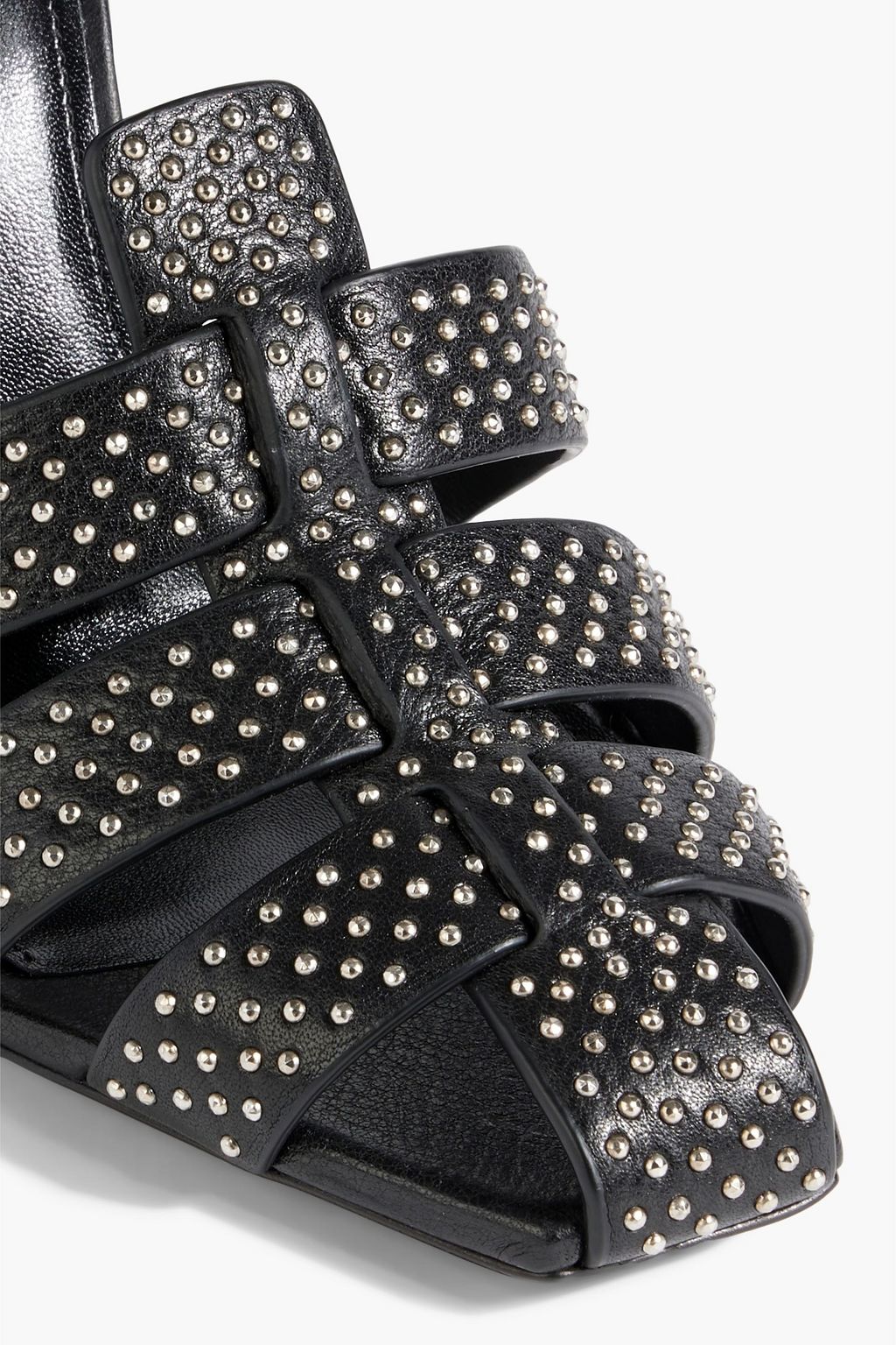 SAINT LAURENT Oak studded leather sandals