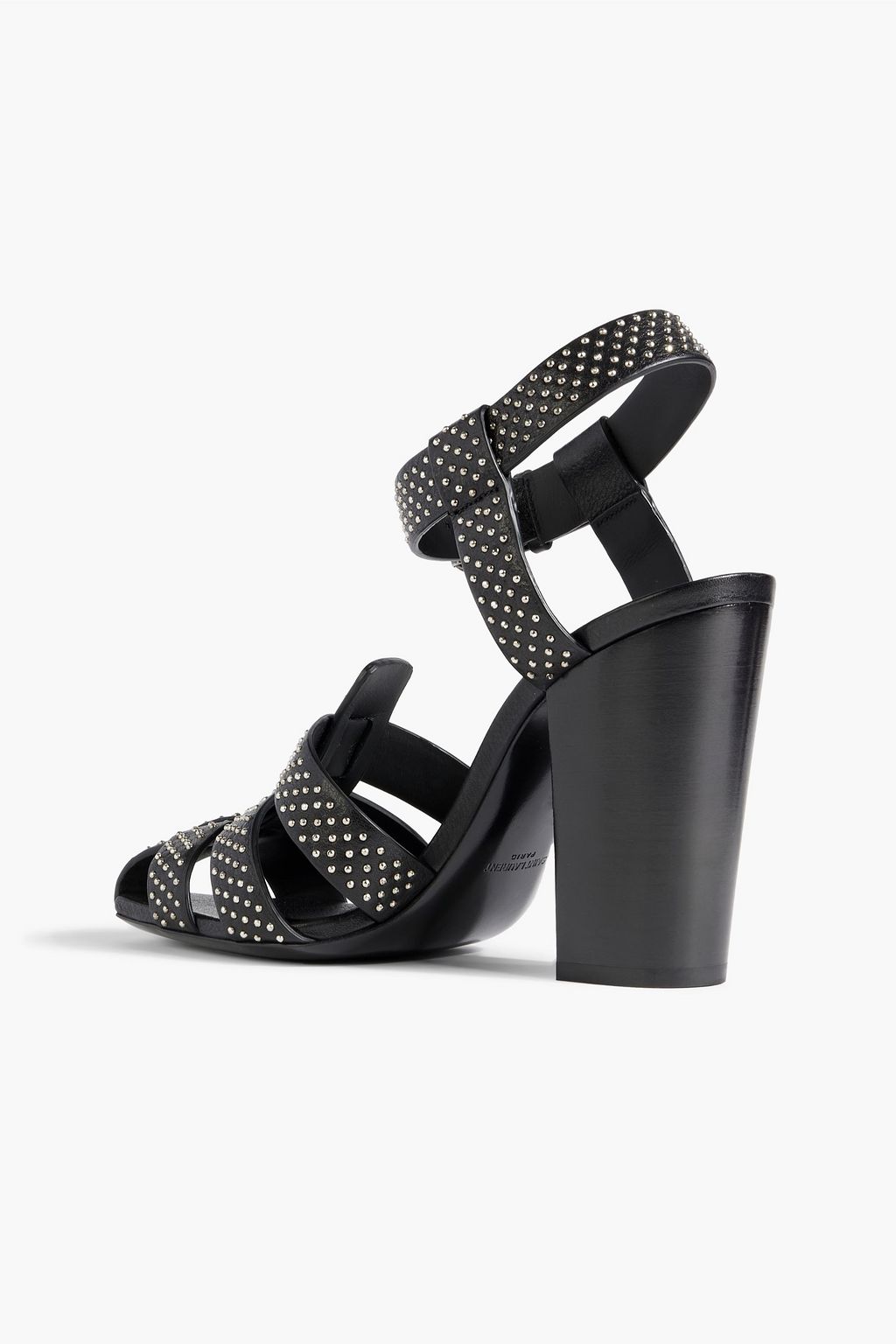SAINT LAURENT Oak studded leather sandals