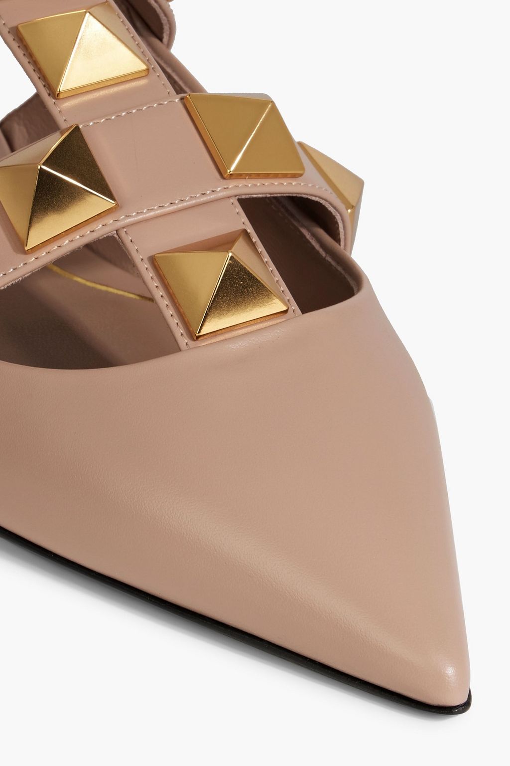 VALENTINO GARAVANI Roman Stud leather point-toe flats