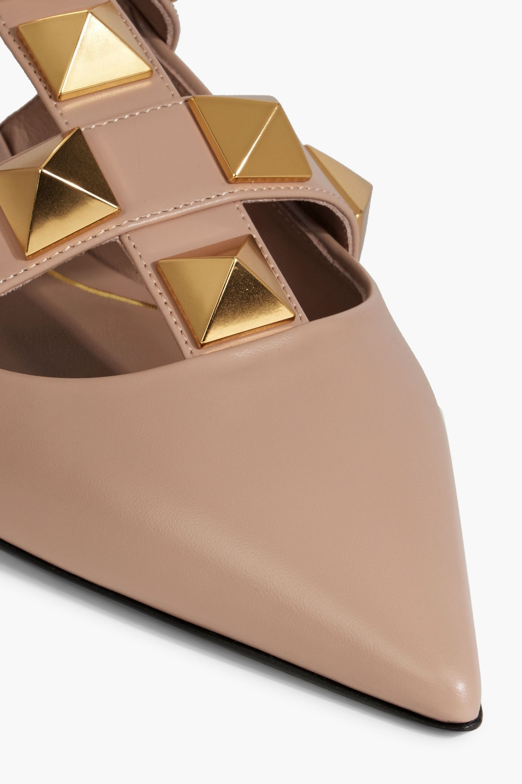 Valentino Garavani Roman Stud leather point-toe-flats thumbnail