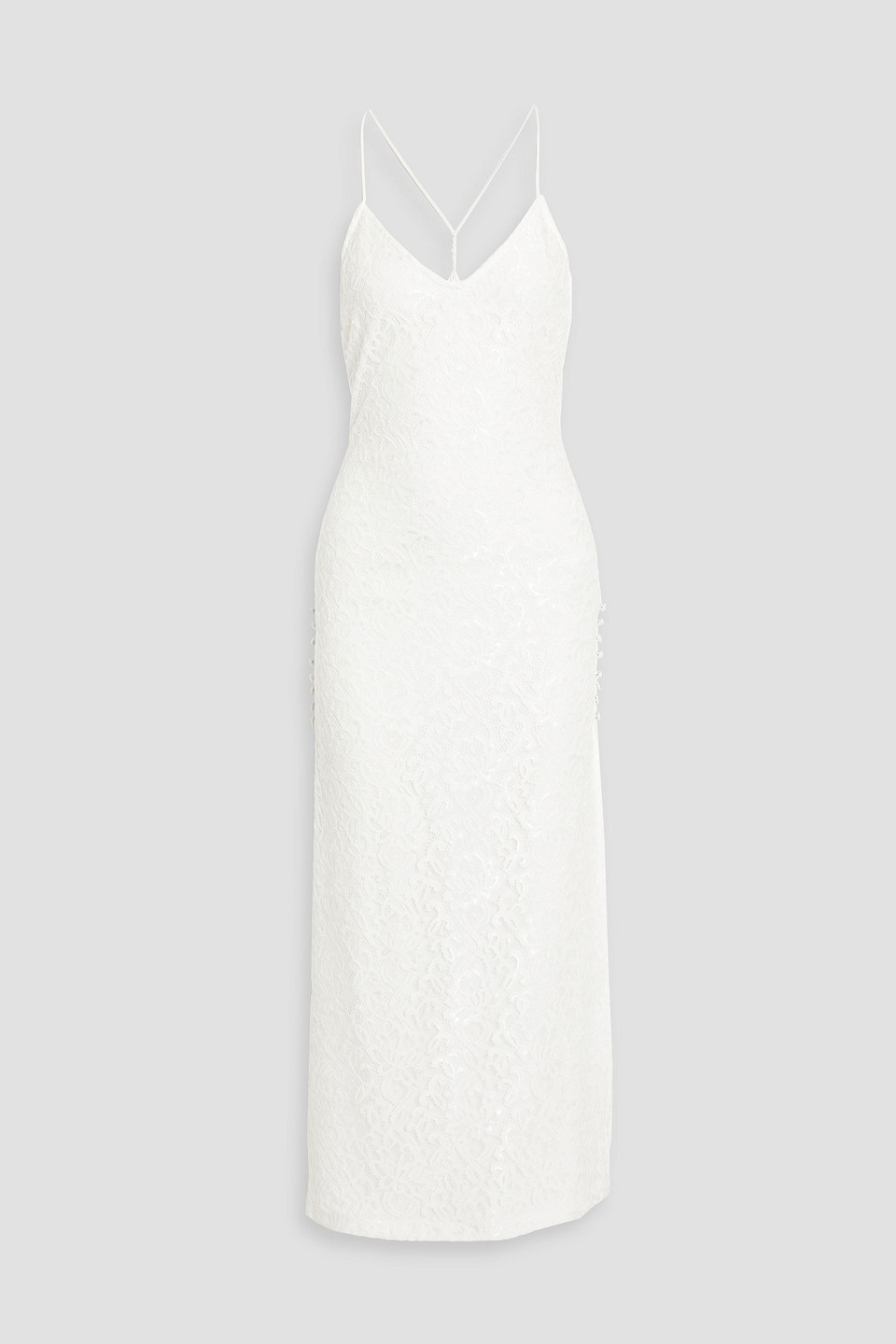 Rotate Birger Christensen Lace Midi Dress In White