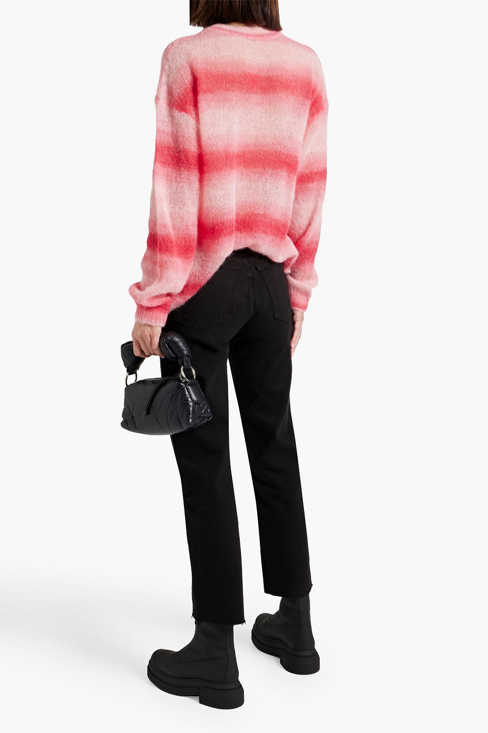 Re/done Striped Knitted Sweater In Pink