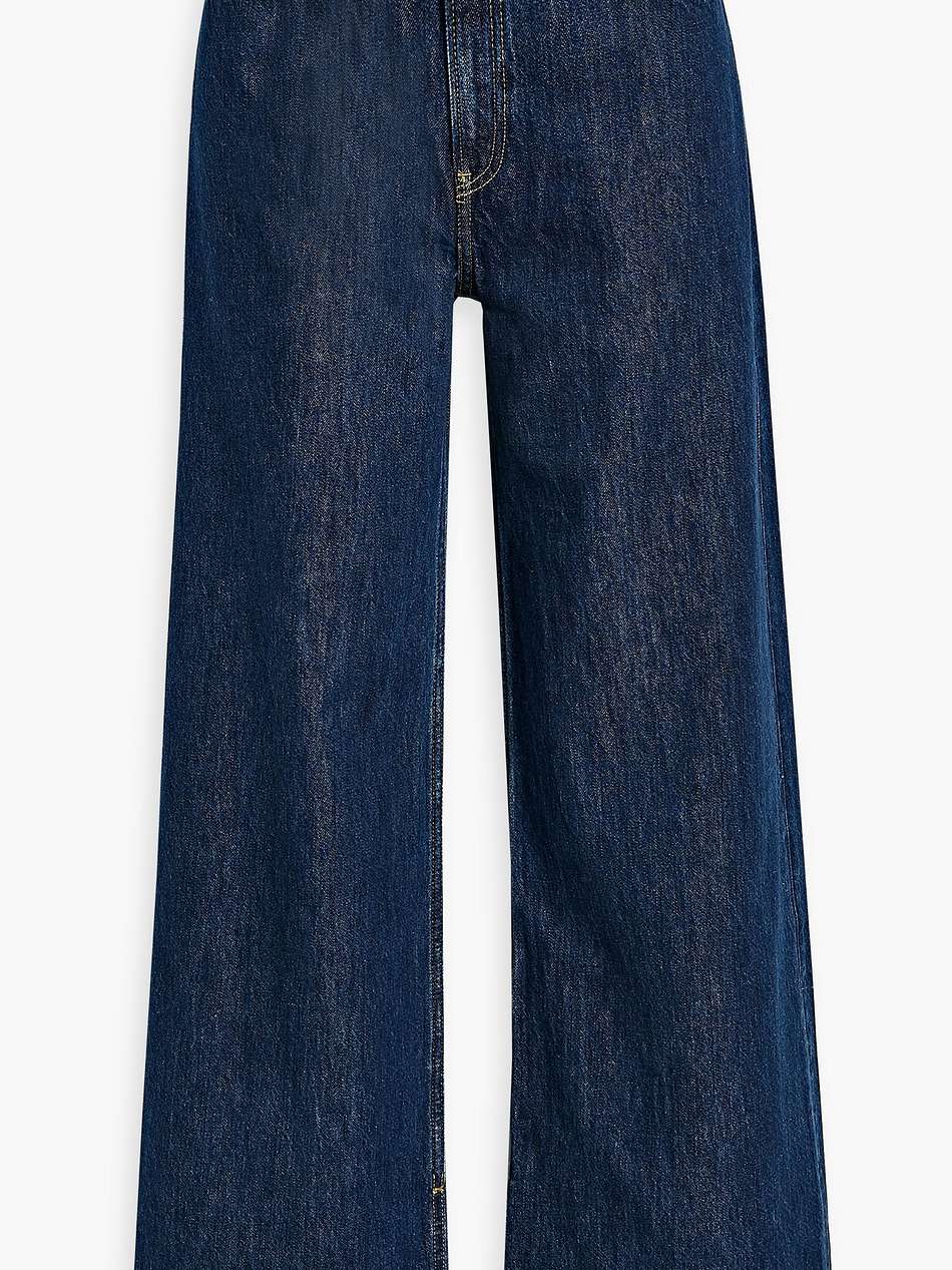 low rider low-rise wide-leg jeans
