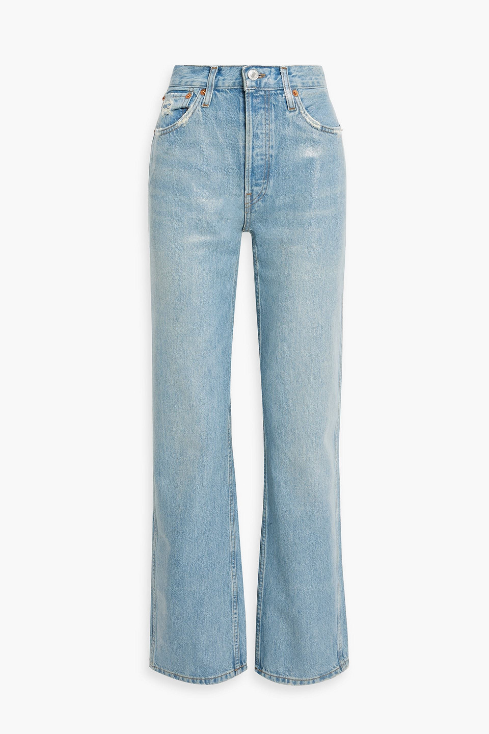 RE/DONE 90s High Rise Straight Jeans in Rio Fade