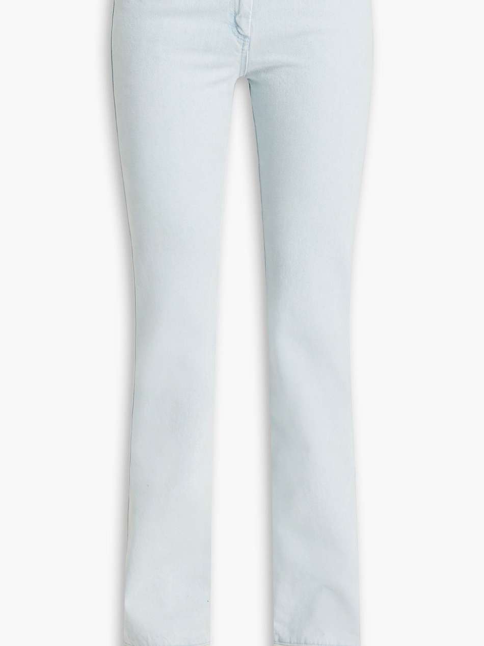 sybil distressed high-rise flared jeans