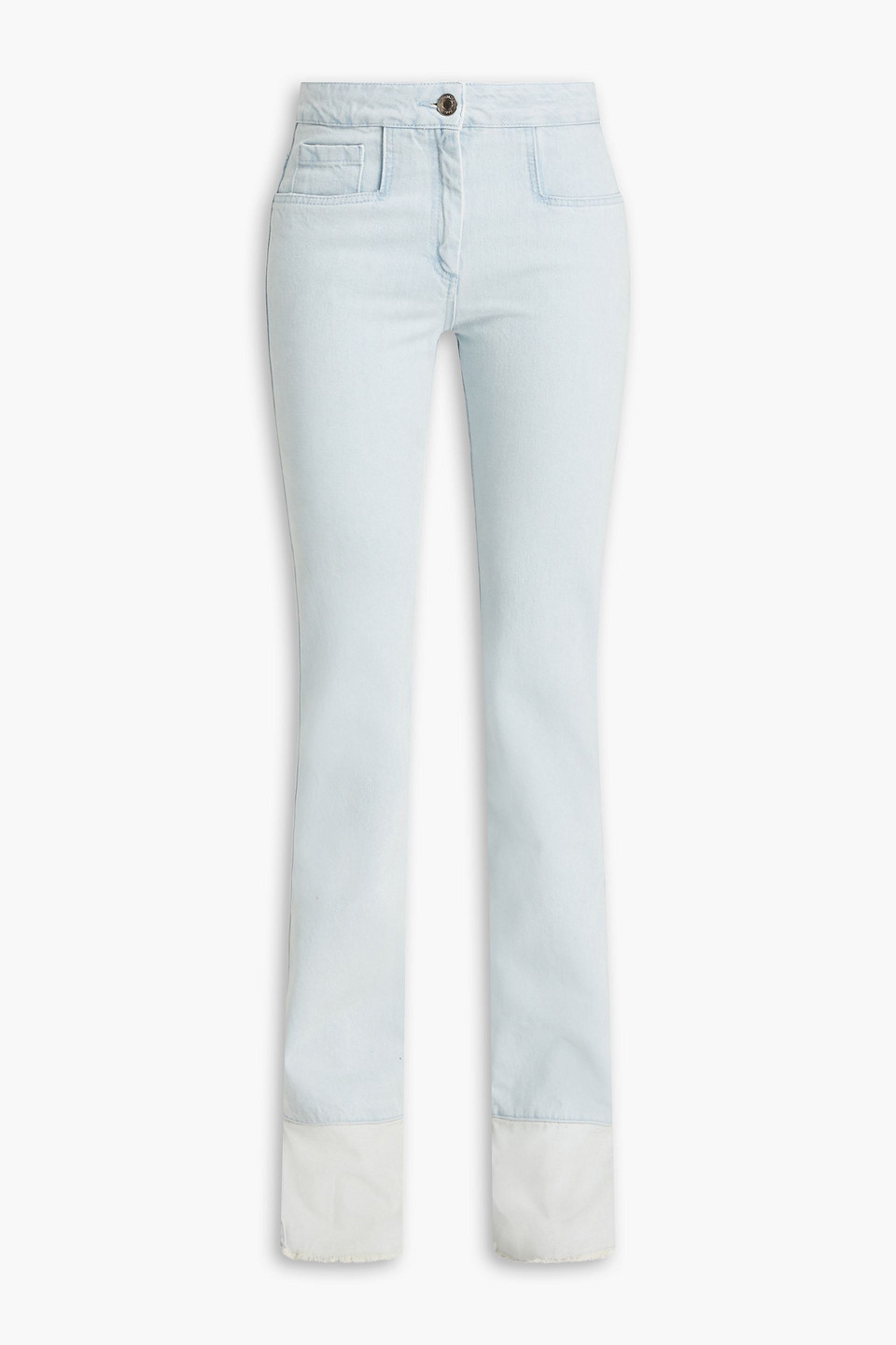 Sybil distressed high-rise flared jeans