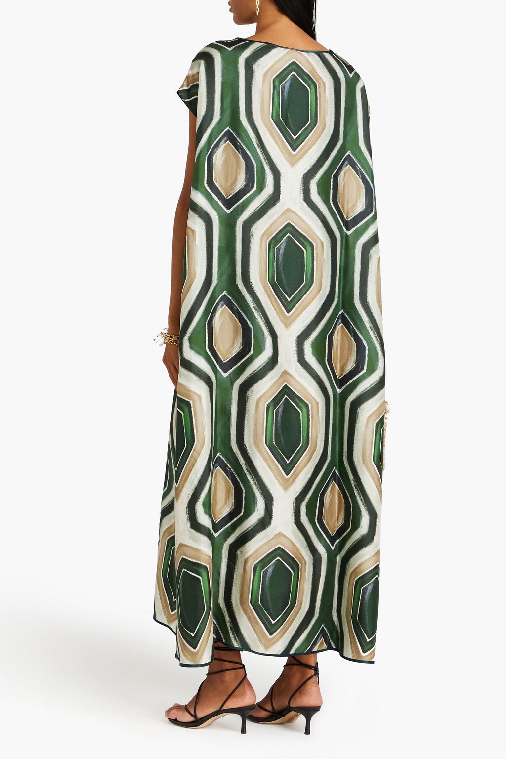 F.R.S FOR RESTLESS SLEEPERS Leone printed silk-twill maxi dress