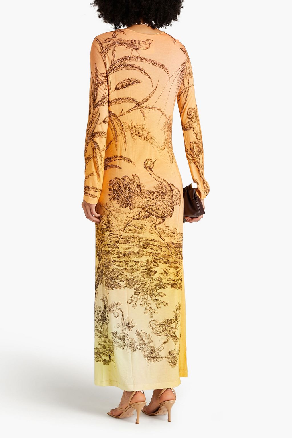 F.R.S. FOR RESTLESS SLEEPERS Ince dégradé printed jersey maxi dress