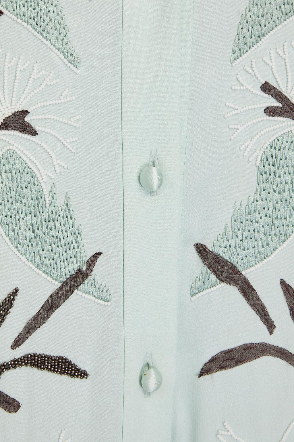 VALENTINO GARAVANI シルクサテン ロングドレス 刺繍