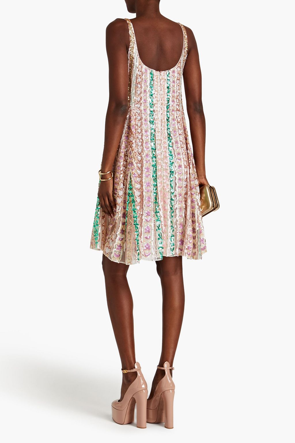 VALENTINO GARAVANI Minikleid aus Tüll mit Pailletten
