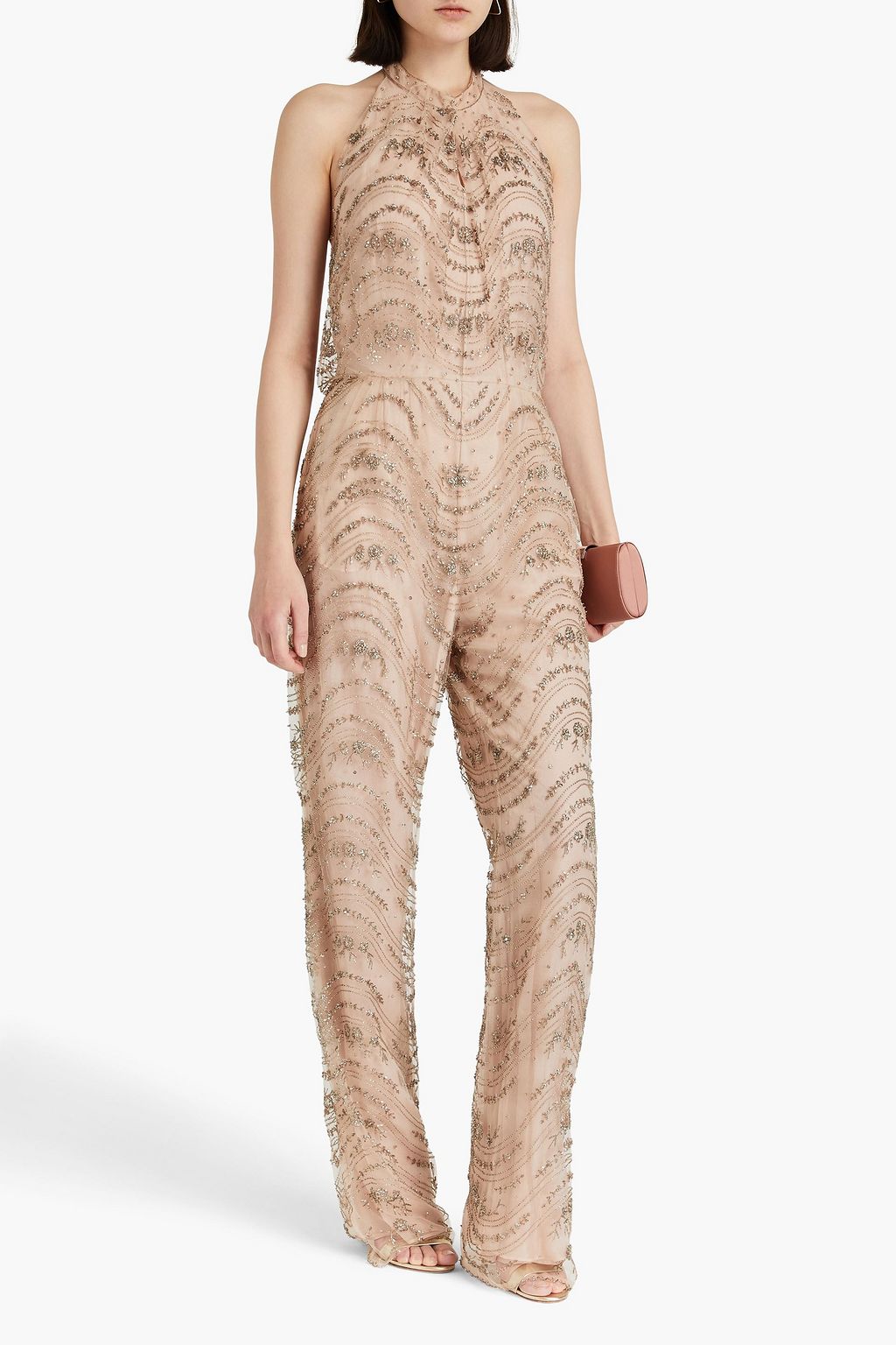 VALENTINO GARAVANI Embellished tulle jumpsuit