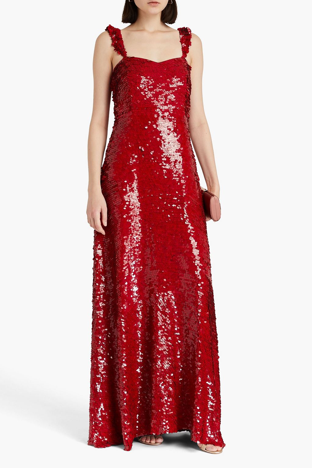 VALENTINO GARAVANI Sequined silk-chiffon gown