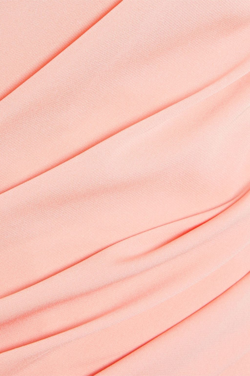 DOLCE&GABBANA Strapless draped stretch-silk midi dress