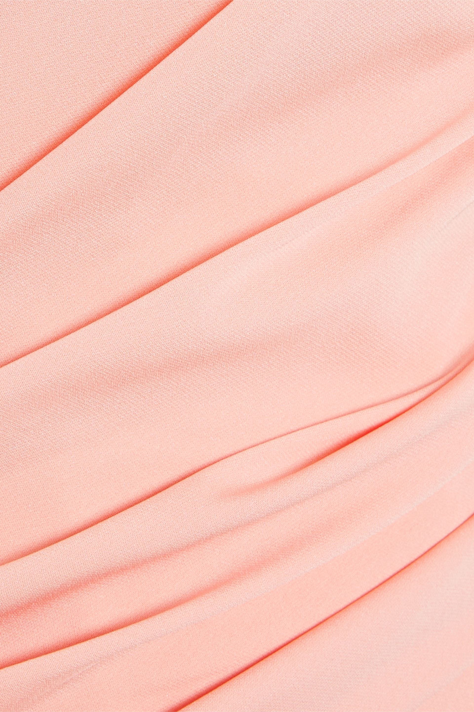 Dolce & Gabbana Pink Silk Stretch Strapless Sheath Dress In Baby Pink