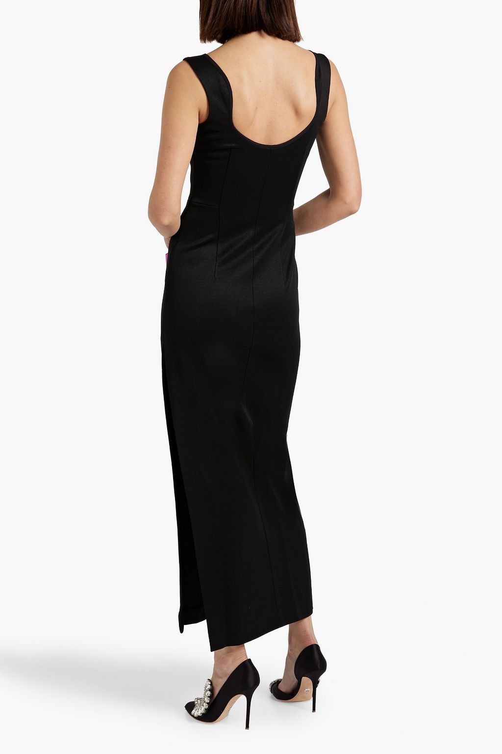 GALVAN  LONDON Stretch-knit maxi dress