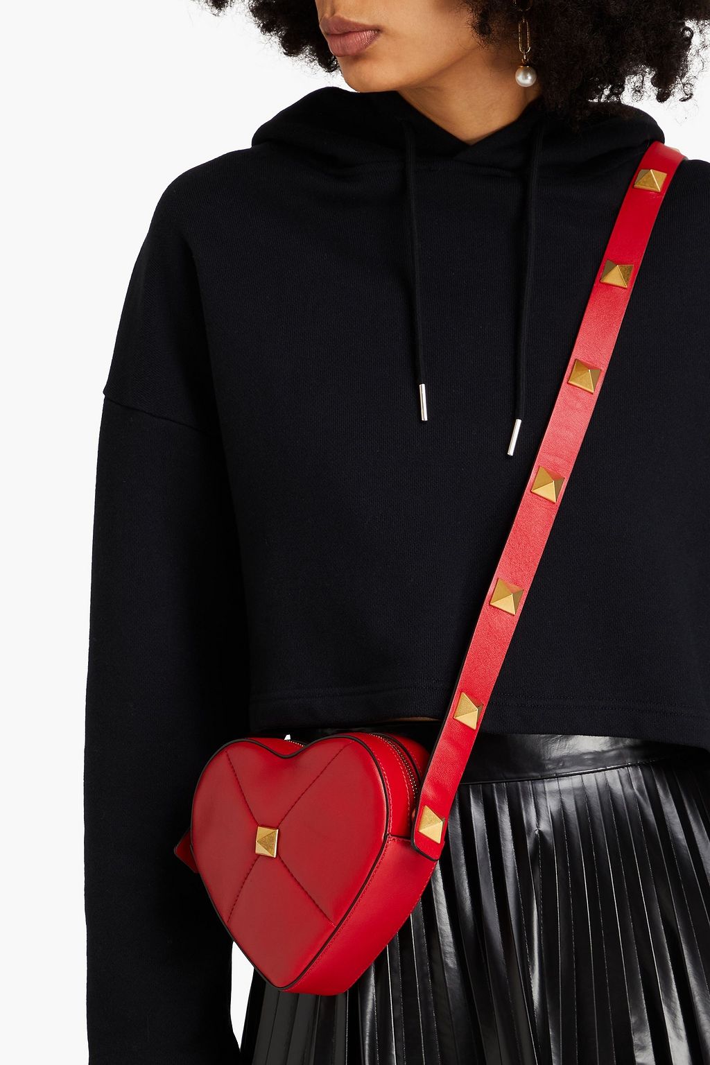 VALENTINO GARAVANI Roman Stud quilted leather cross-body bag