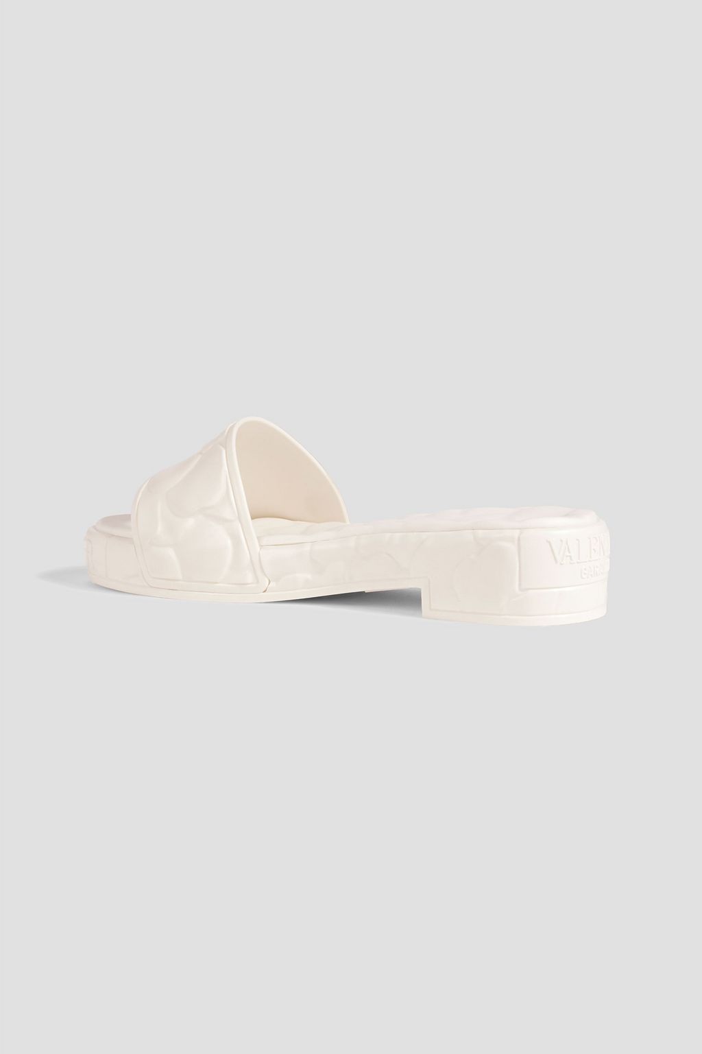 VALENTINO GARAVANI Atelier 03 Rose Edition embossed rubber slides